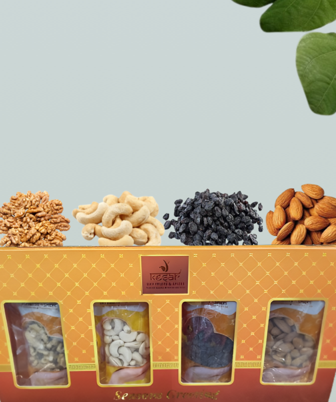 4 in 1 Gift box - Walnut / Cashew / Black Rasins / Almonds